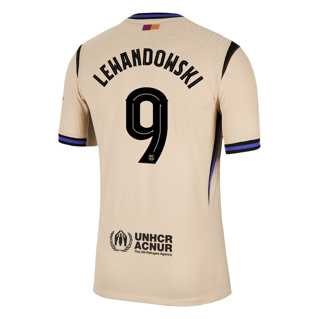 LEWANDOWSKI #9 Barcelona Away Soccer Jersey 2025/26 - UCL Player Version - Image 3