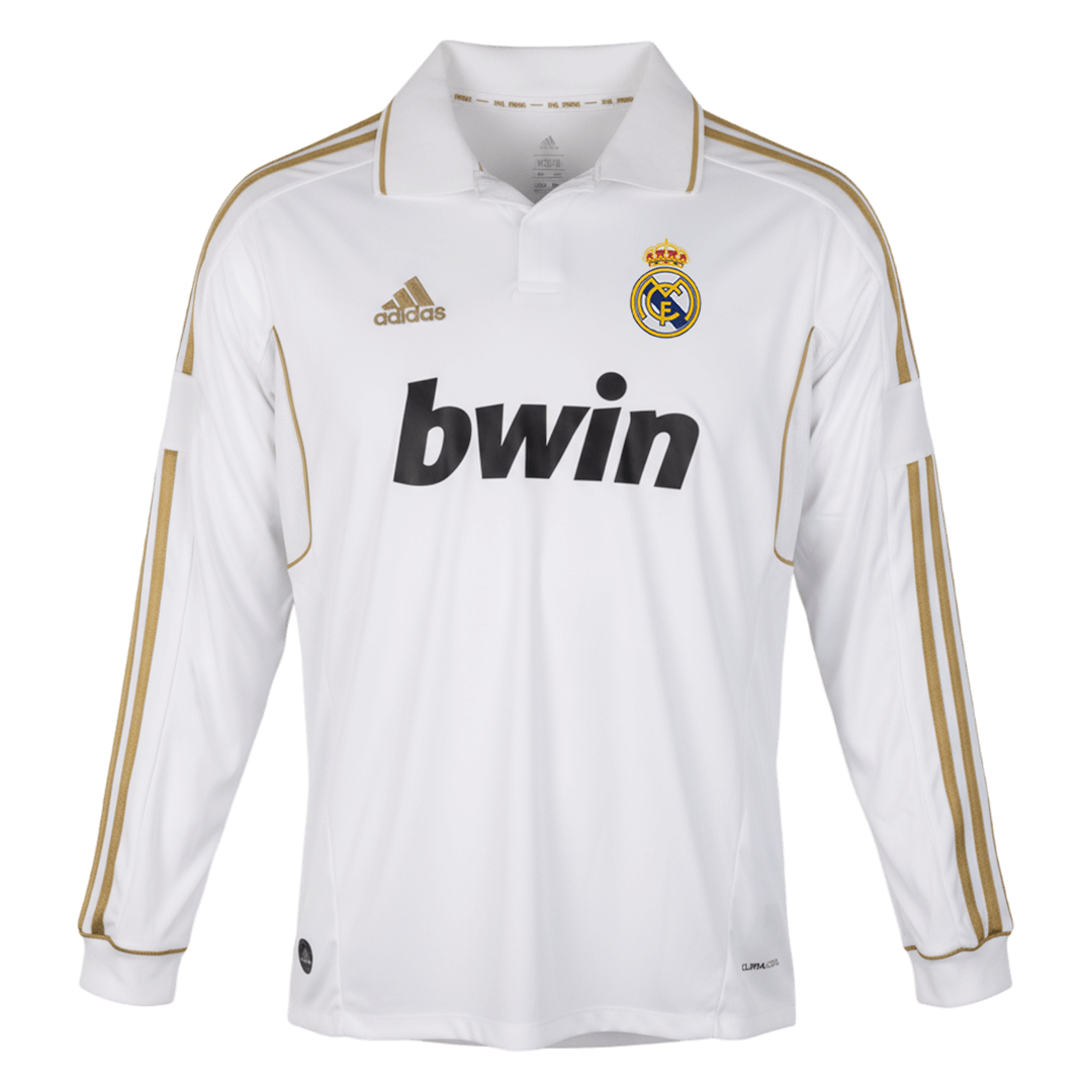 Retro 2011/12 Real Madrid Home Long Sleeve Soccer Jersey