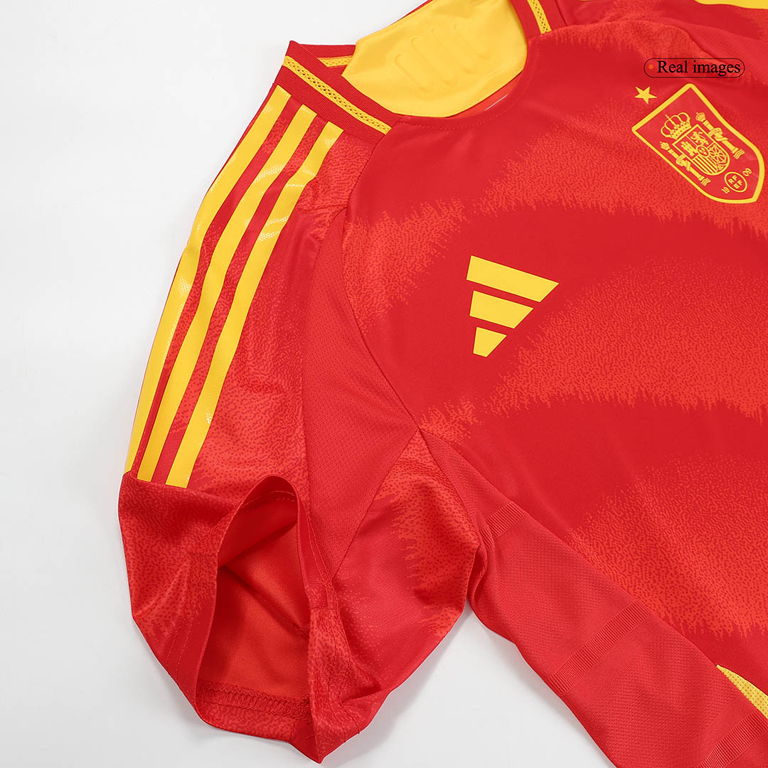 Authentic LAMINE YAMAL #19 Spain Home Soccer Jersey Euro 2024 - Image 5