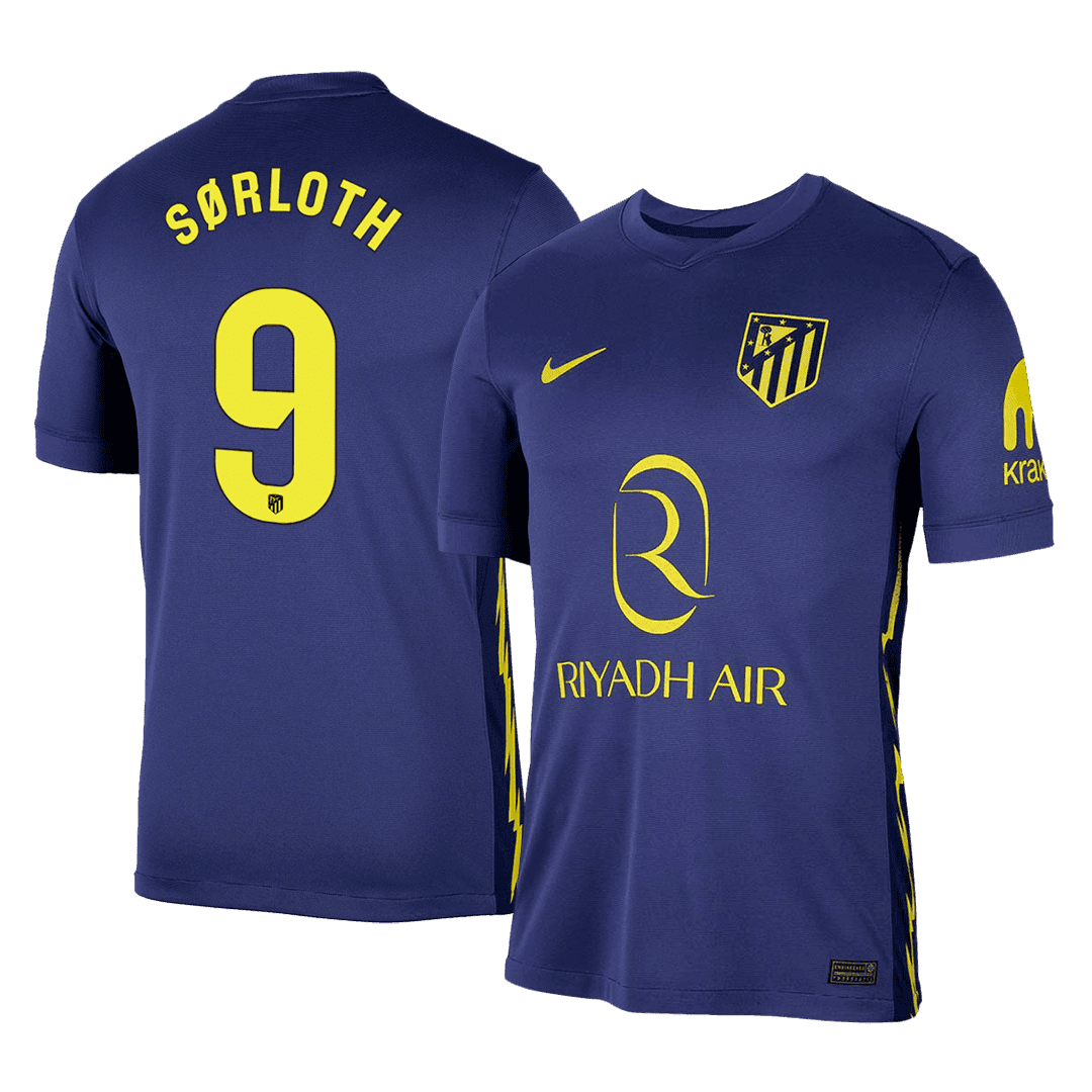 SØRLOTH #9 Atletico Madrid Away Soccer Jersey 2025/26