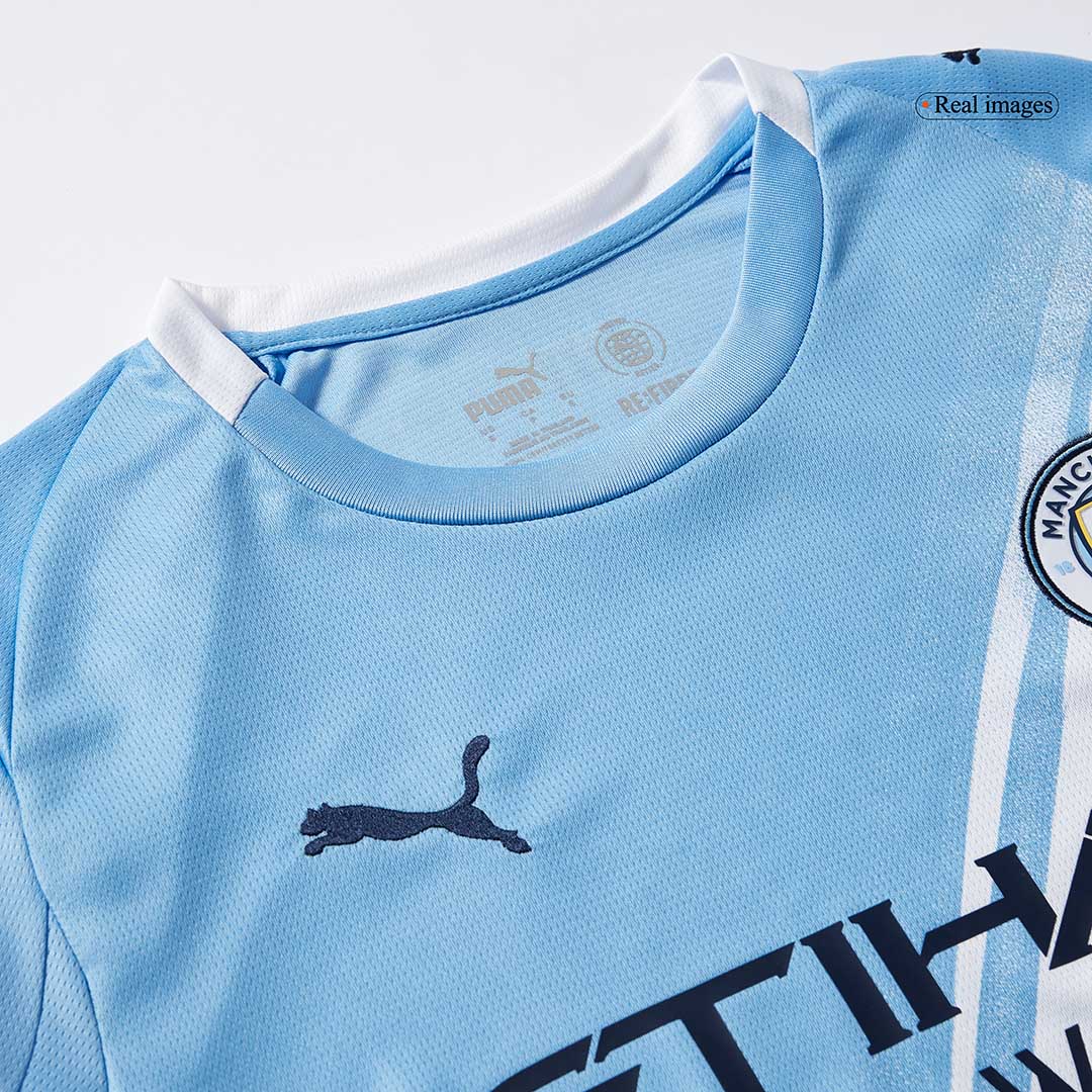Manchester City Home Long Sleeve Soccer Jersey 2025/26 - Image 7