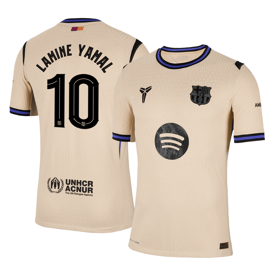 LAMINE YAMAL #10 Barcelona Away Soccer Jersey 2025/26 - UCL Player Version