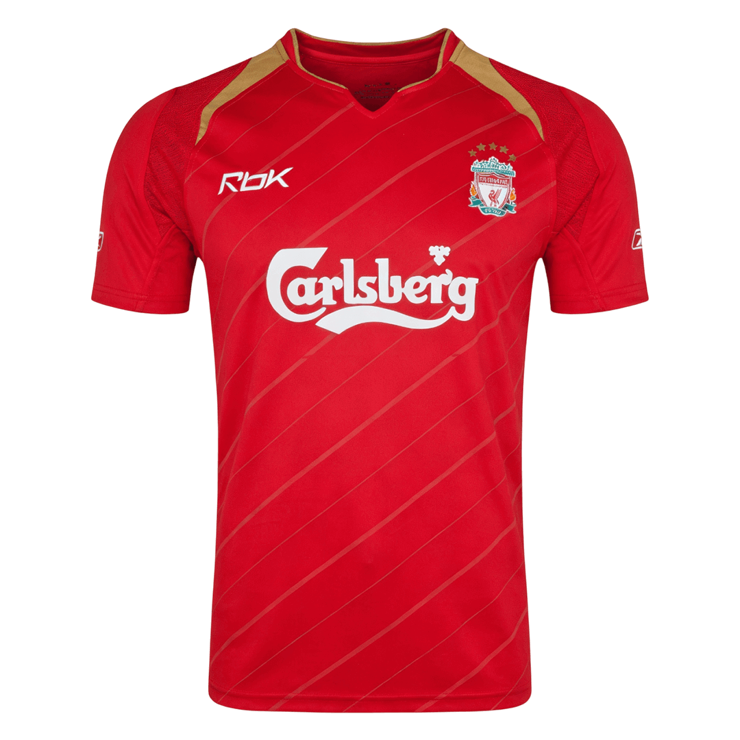 Retro 2005/06 Liverpool Home Soccer Jersey - Image 2