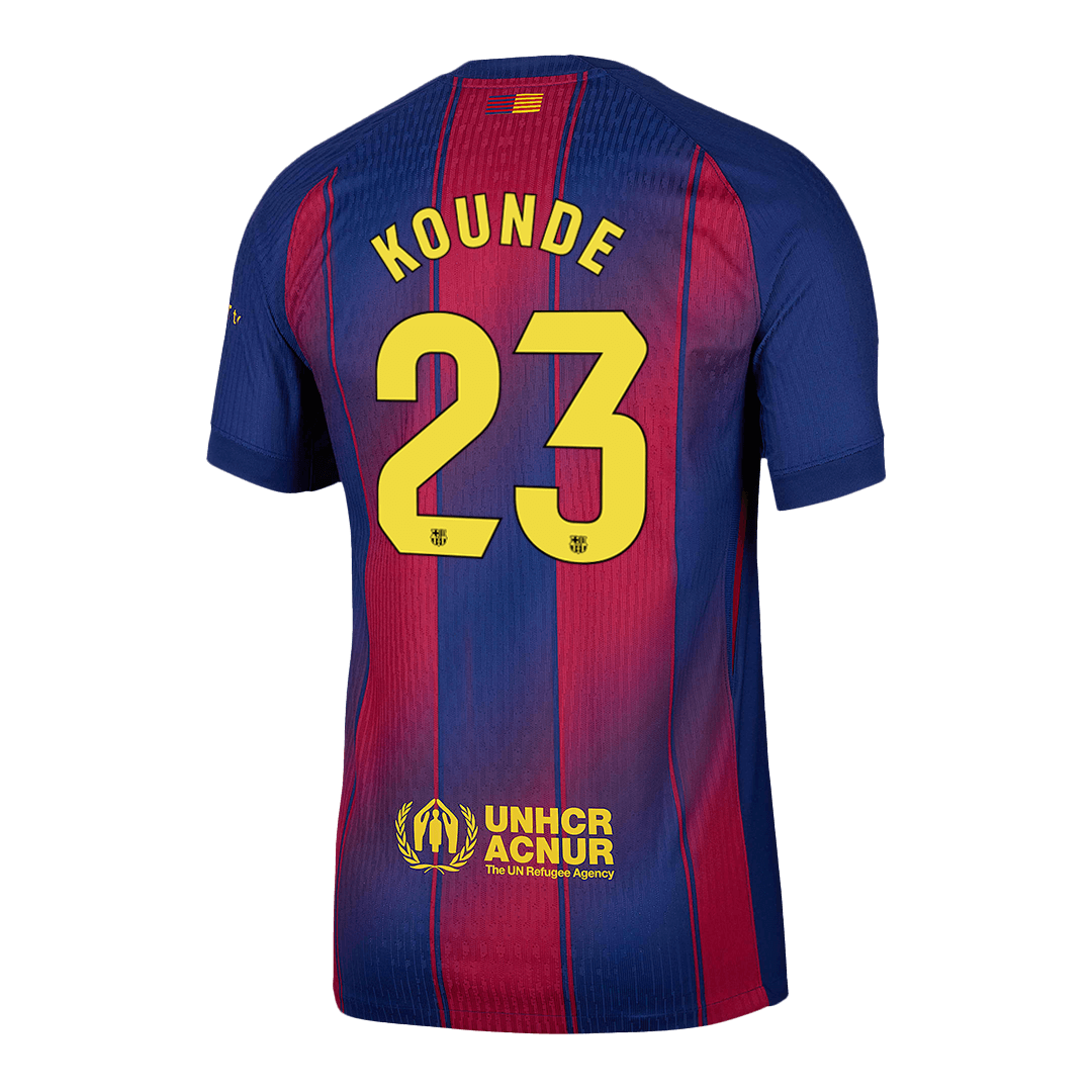 KOUNDE #23 Barcelona Home Soccer Jersey 2025/26 Player Version - Image 2