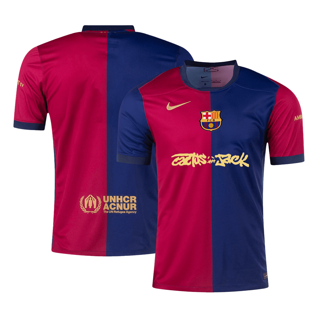 Barcelona X Travis Scott Home Soccer Jersey 2024/25 - Image 3