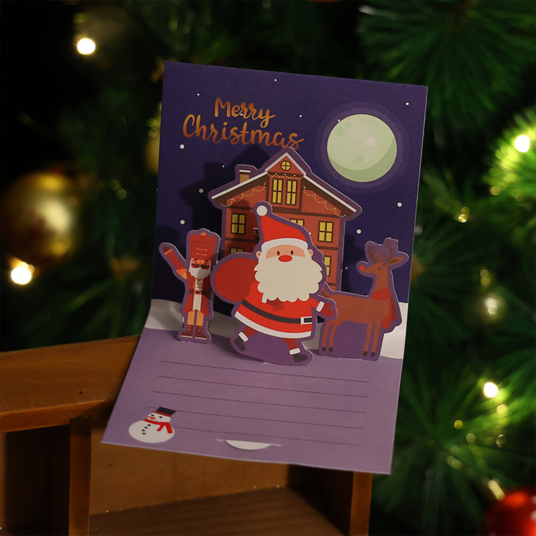1 Pcs Random Style Personalized Christmas Greeting Card - Gogoalshop