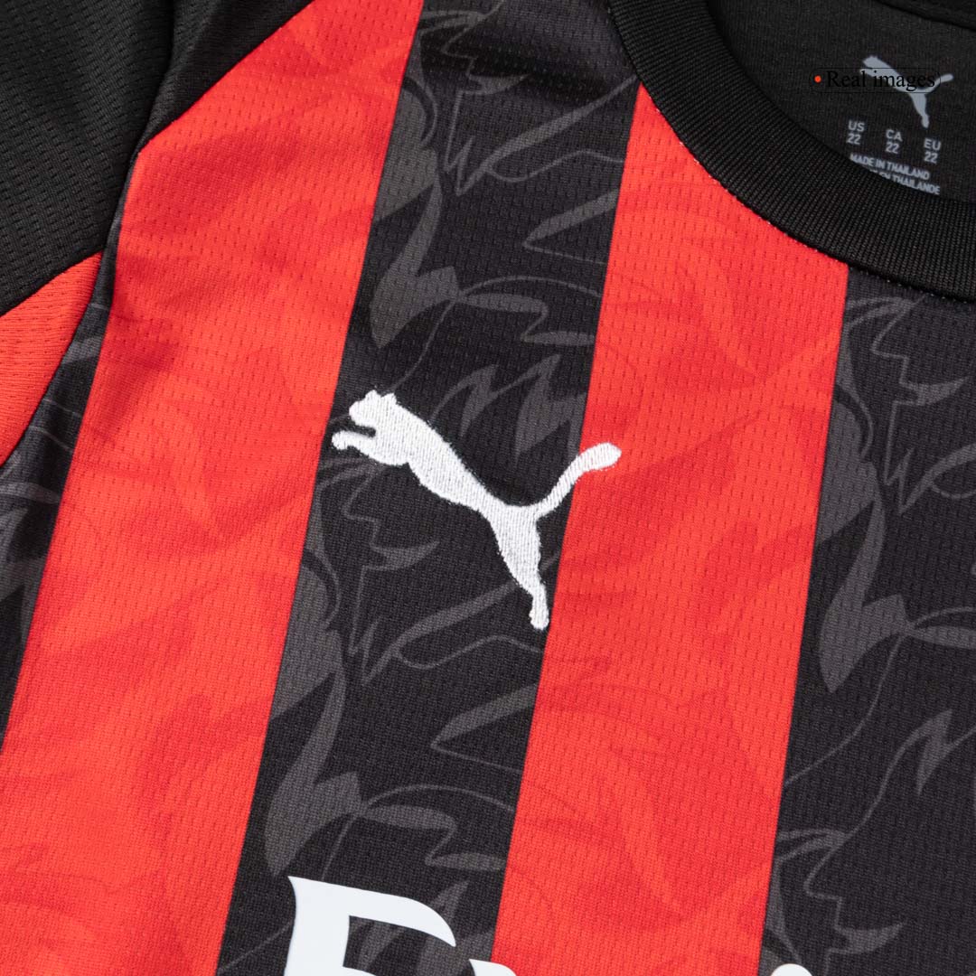 Kid's AC Milan Home Soccer Jersey Kit(Jersey+Shorts+Socks) 2025/26 - Image 5