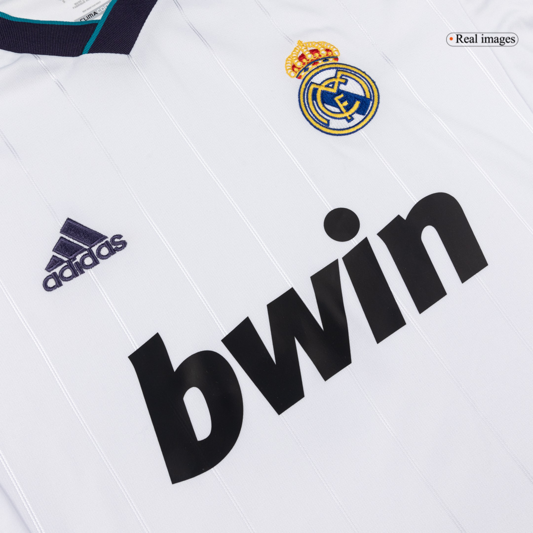 Retro 2012/13 Real Madrid Home Long Sleeve Soccer Jersey - Image 8