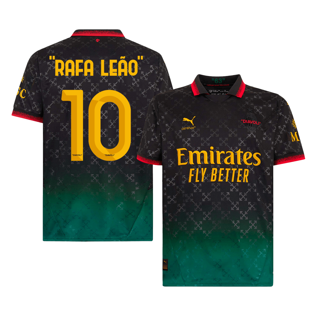 "RAFA LEÃO" #10 AC Milan Fourth Away Soccer Jersey 2024/25