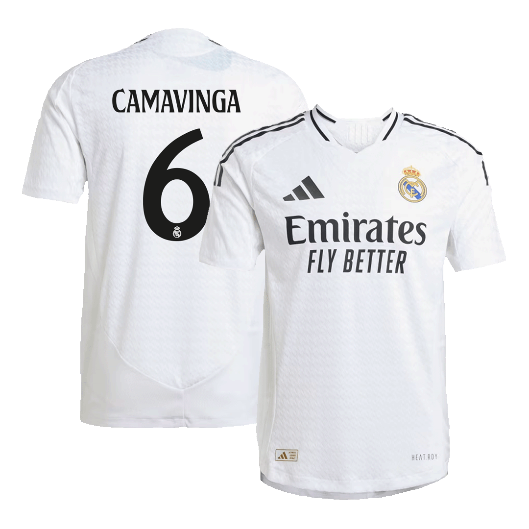 CAMAVINGA #6 Real Madrid Home Soccer Jersey 2024/25 Player Version