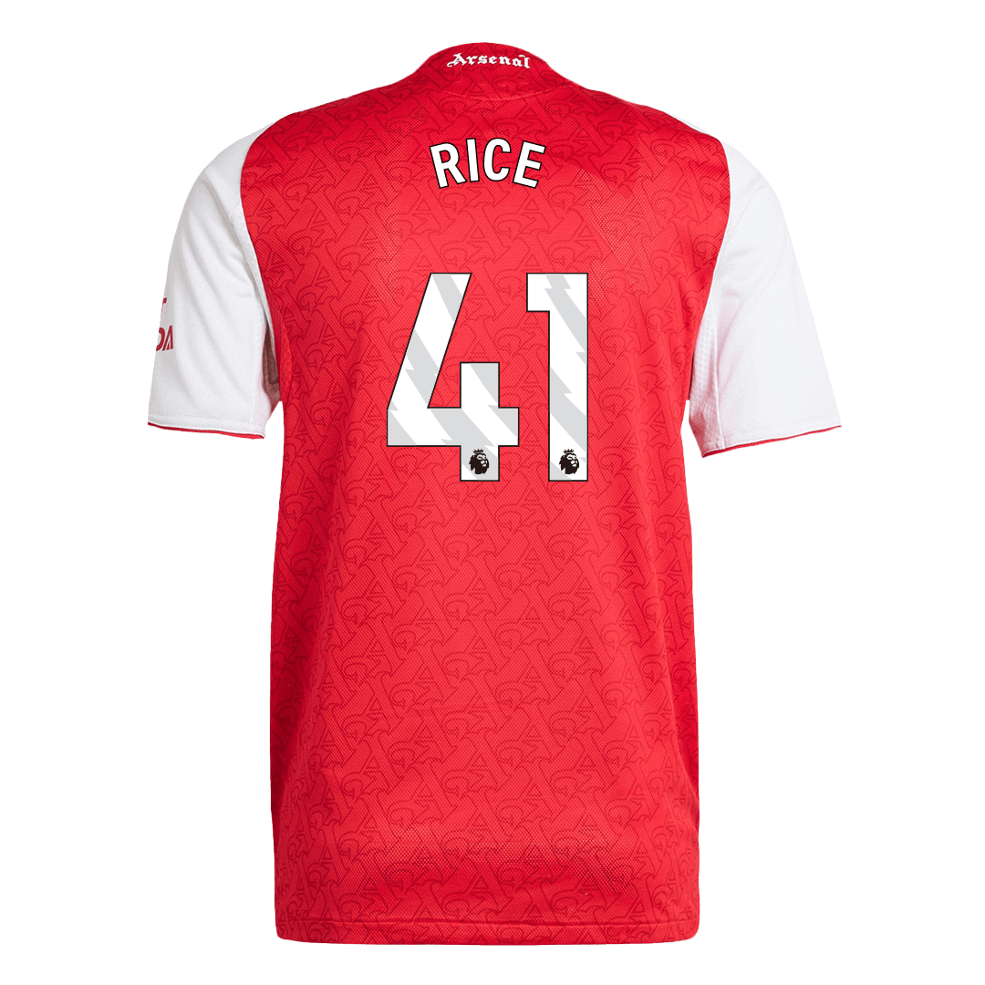 RICE #41 Arsenal Home Soccer Jersey 2025/26 Player Version - Image 3