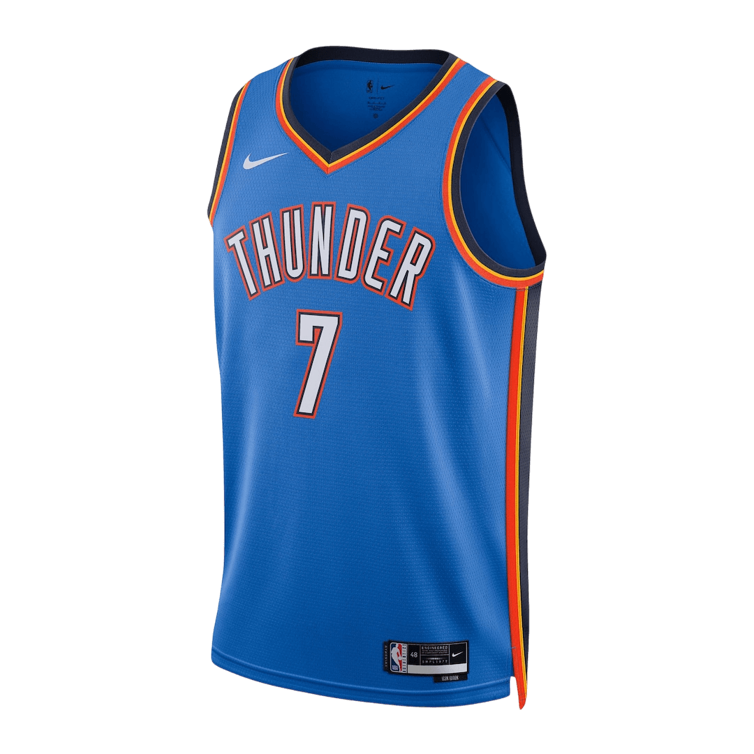 Oklahoma City Thunder Holmgren #7 Swingman NBA Jersey - City Edition- Icon Edition - Image 2