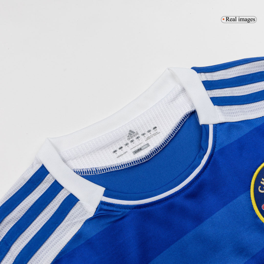 Retro 2011/12 Chelsea Home Long Sleeve Soccer Jersey - Image 3