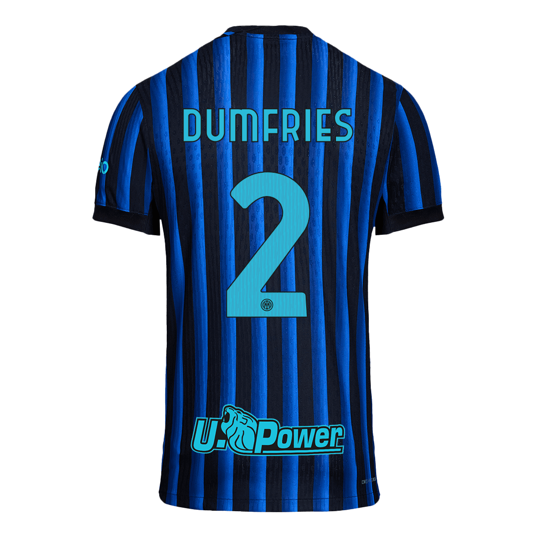 Authentic DUMFRIES #2 Inter Milan Home Soccer Jersey 2025/26 - Image 3
