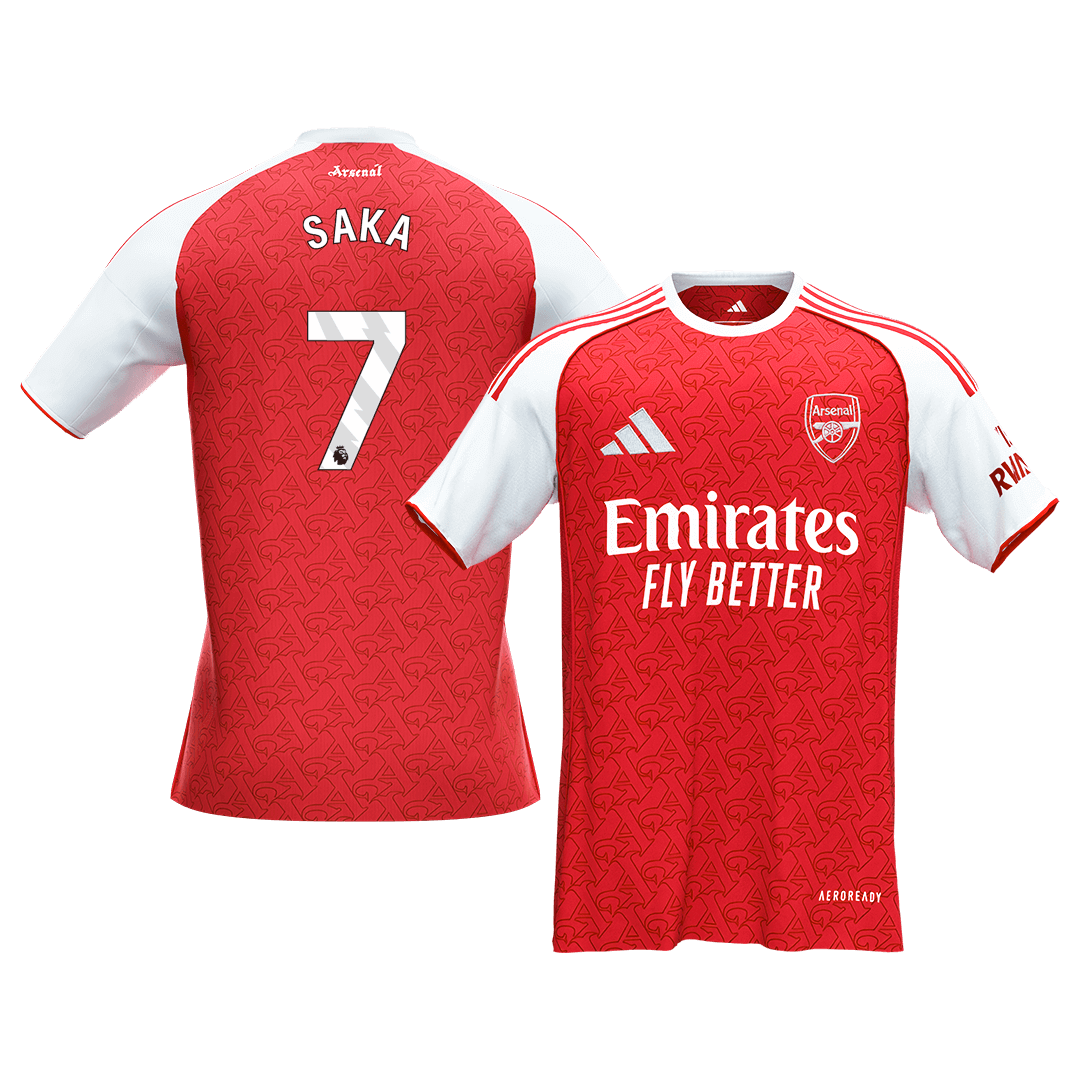 SAKA #7 Arsenal Home Soccer Jersey 2025/26
