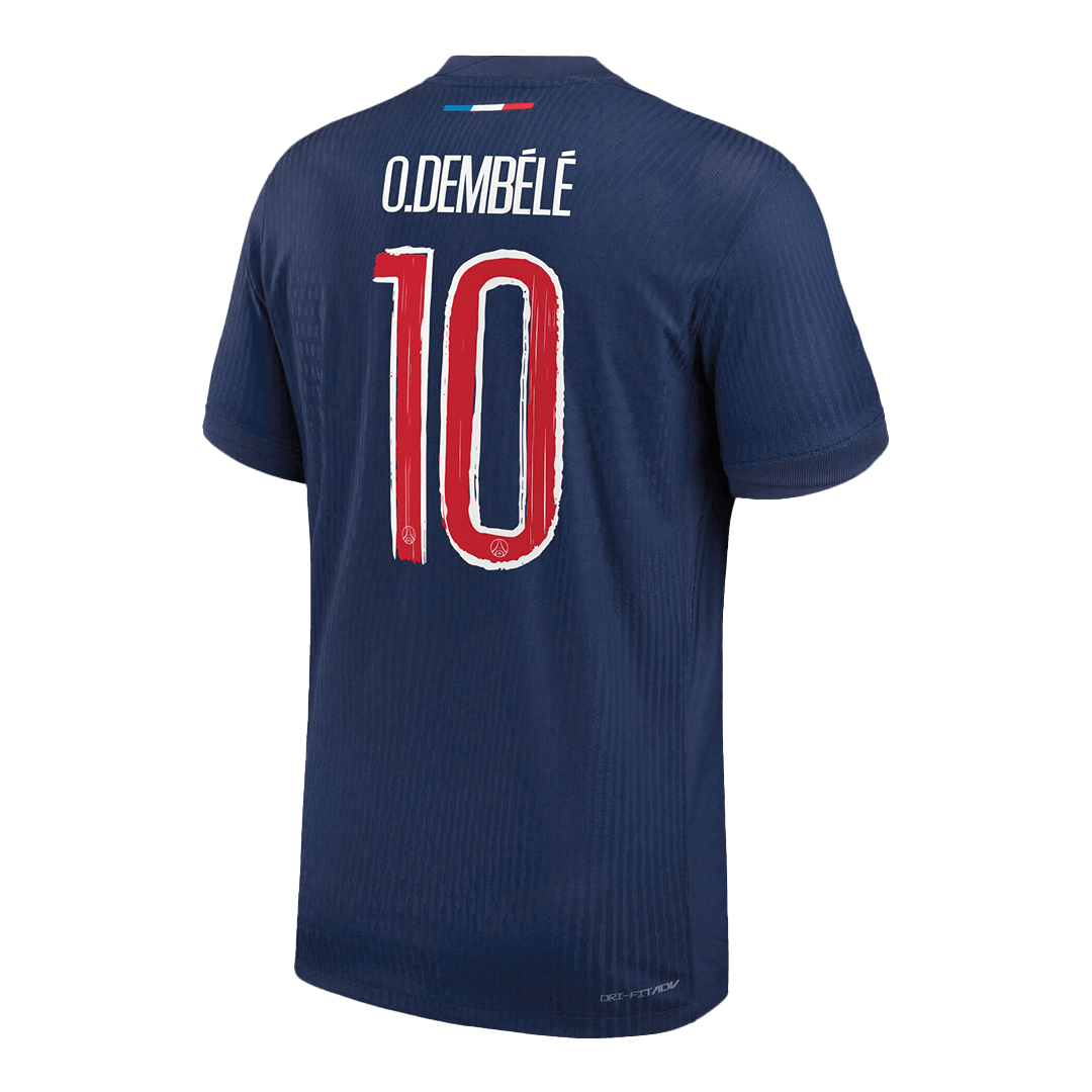 Authentic O.DEMBÉLÉ #10 PSG Home Soccer Jersey 2024/25 - UCL - Image 3