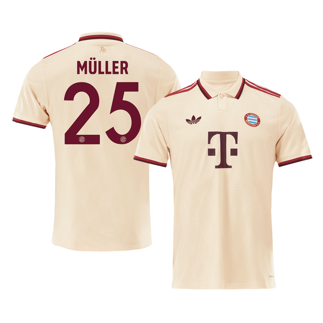 MÜLLER #25 Bayern Munich Third Away Soccer Jersey 2024/25 -UCL