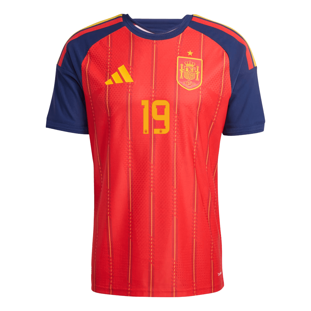 LAMINE YAMAL #19 Spain Home Soccer Jersey 2026 Player Version - Image 2