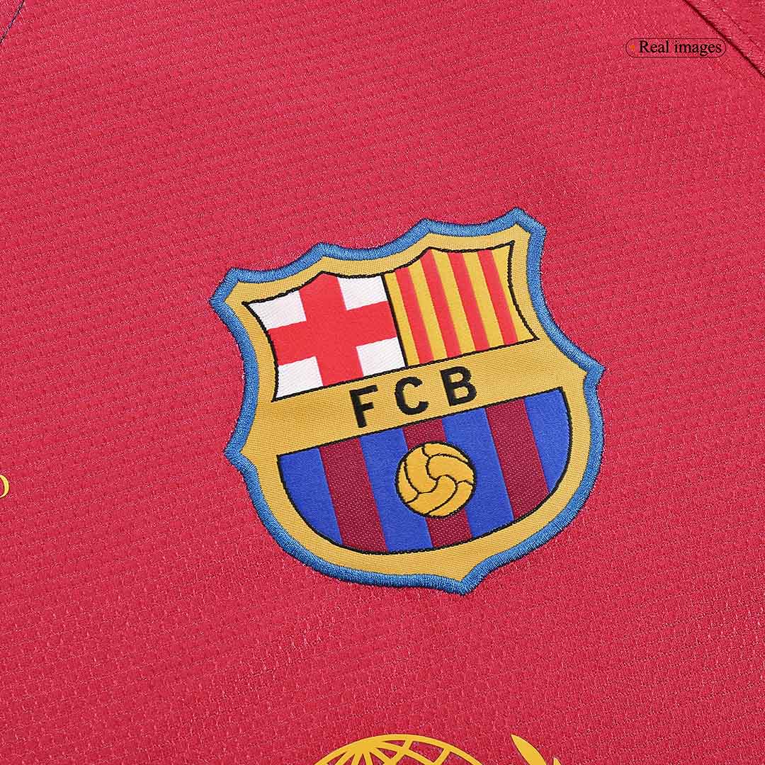 Retro MESSI #10 2008/09 Barcelona Home Long Sleeve Soccer Jersey - Image 4
