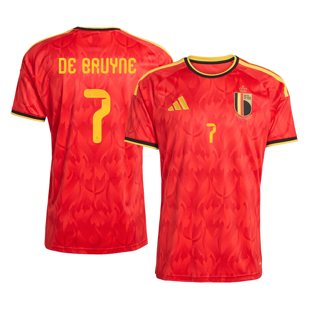 DE BRUYNE #7 Belgium Home Soccer Jersey 2026