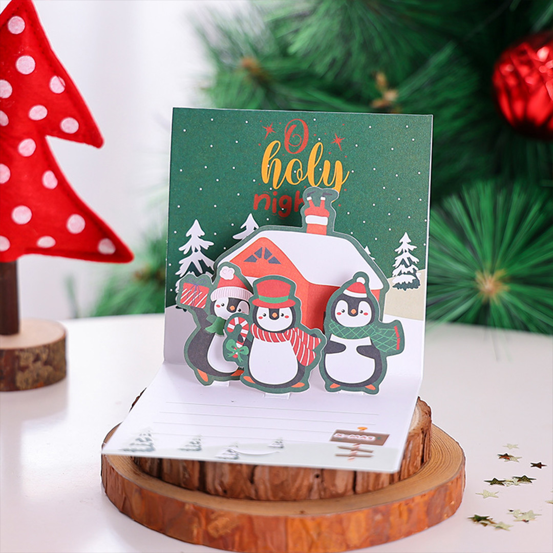 1 Pcs Random Style Personalized Christmas Greeting Card - Gogoalshop - Image 5