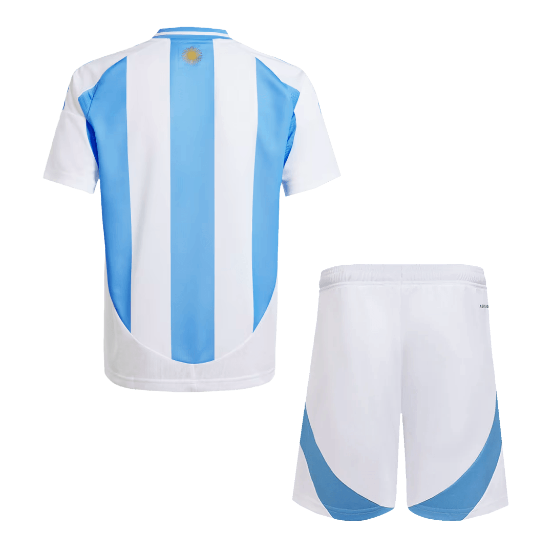 Kid's Argentina Home Soccer Jersey Kit(Jersey+Shorts) 2024 - Image 2