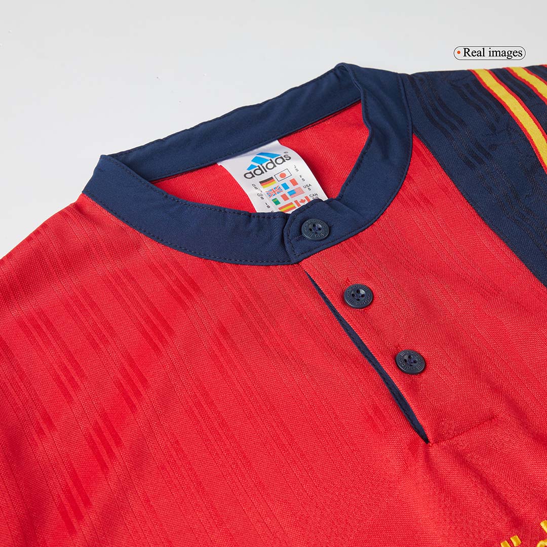Retro 1996 Spain Home Soccer Jersey - Image 8