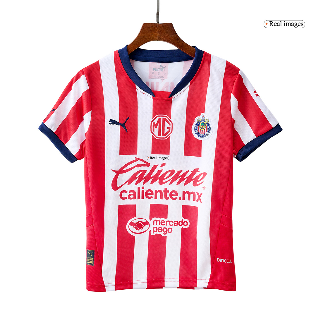 Kid's Chivas Home Soccer Jersey Kit(Jersey+Shorts) 2024/25 - Image 2
