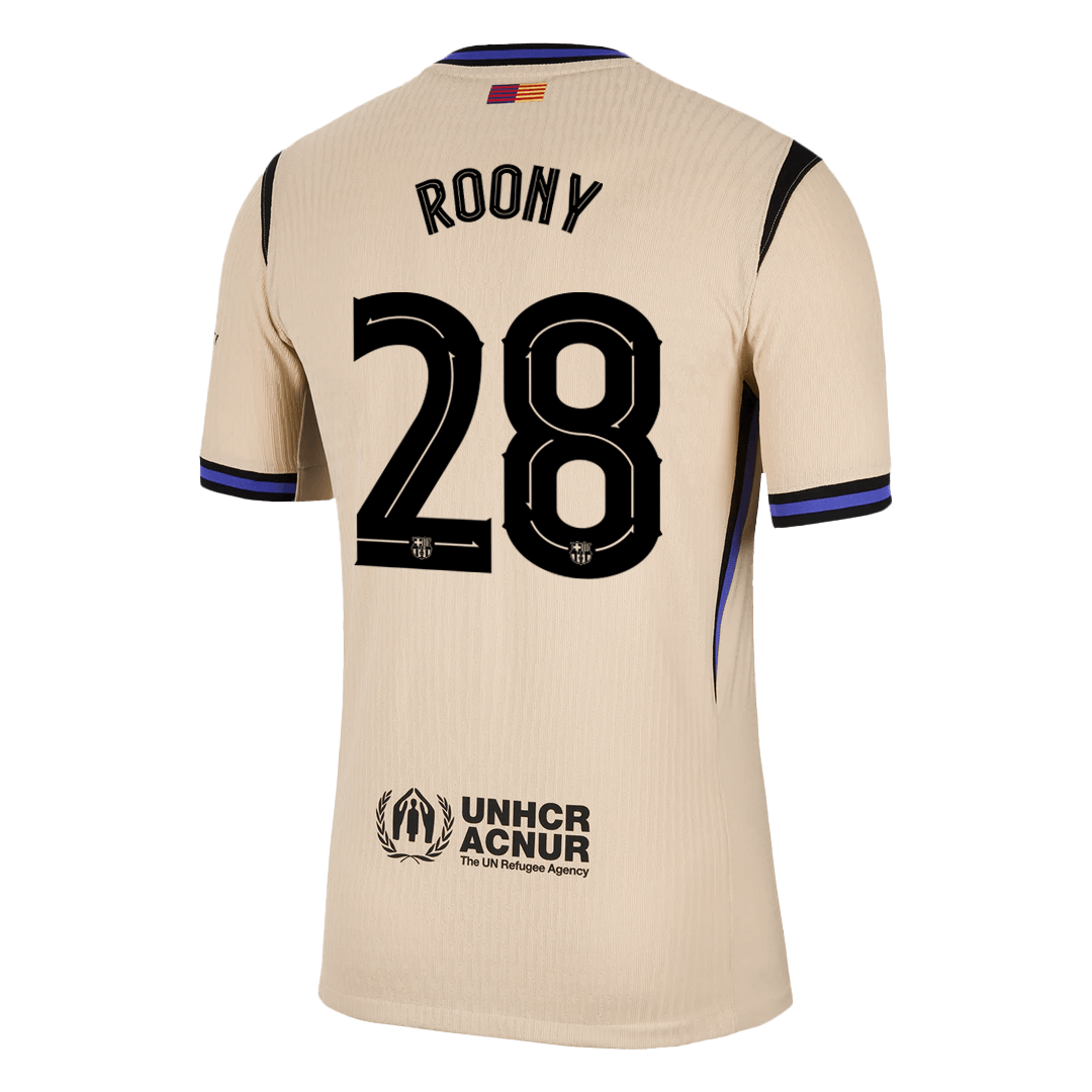 ROONY #28 Barcelona Away Soccer Jersey 2025/26 - UCL Player Version - Image 3