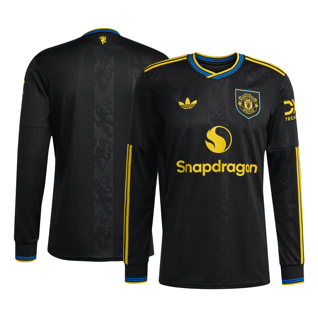 Manchester United Third Away Long Sleeve Soccer Jersey 2025/26 - Image 3