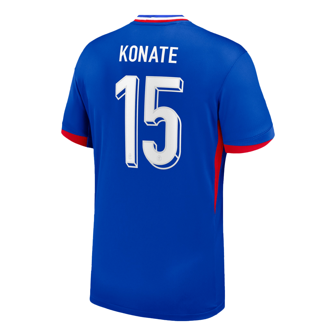 KONATE #15 France Home Soccer Jersey 2024 - Image 3