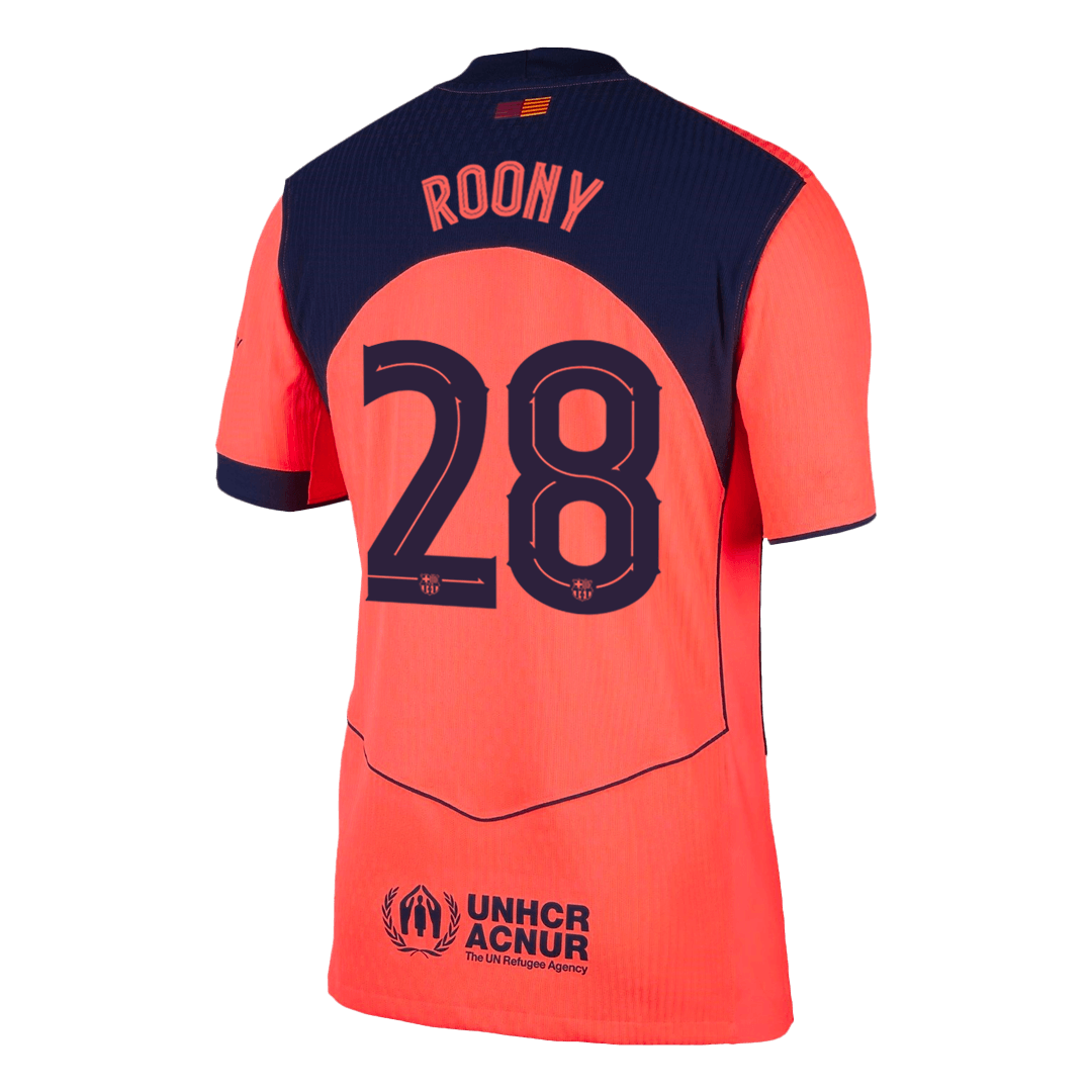 ROONY #28 Barcelona Third Away Soccer Jersey 2025/26 Player Version - Image 3