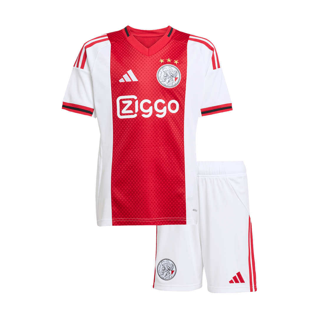 Kid's Ajax Home Soccer Jersey Kit(Jersey+Shorts) 2025/26