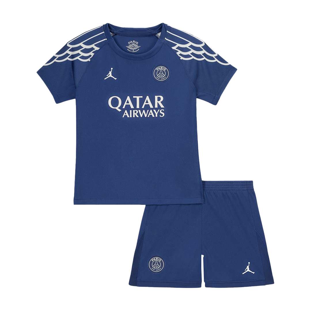 Kid's PSG Fourth Away Soccer Jersey Kit(Jersey+Shorts) 2024/25