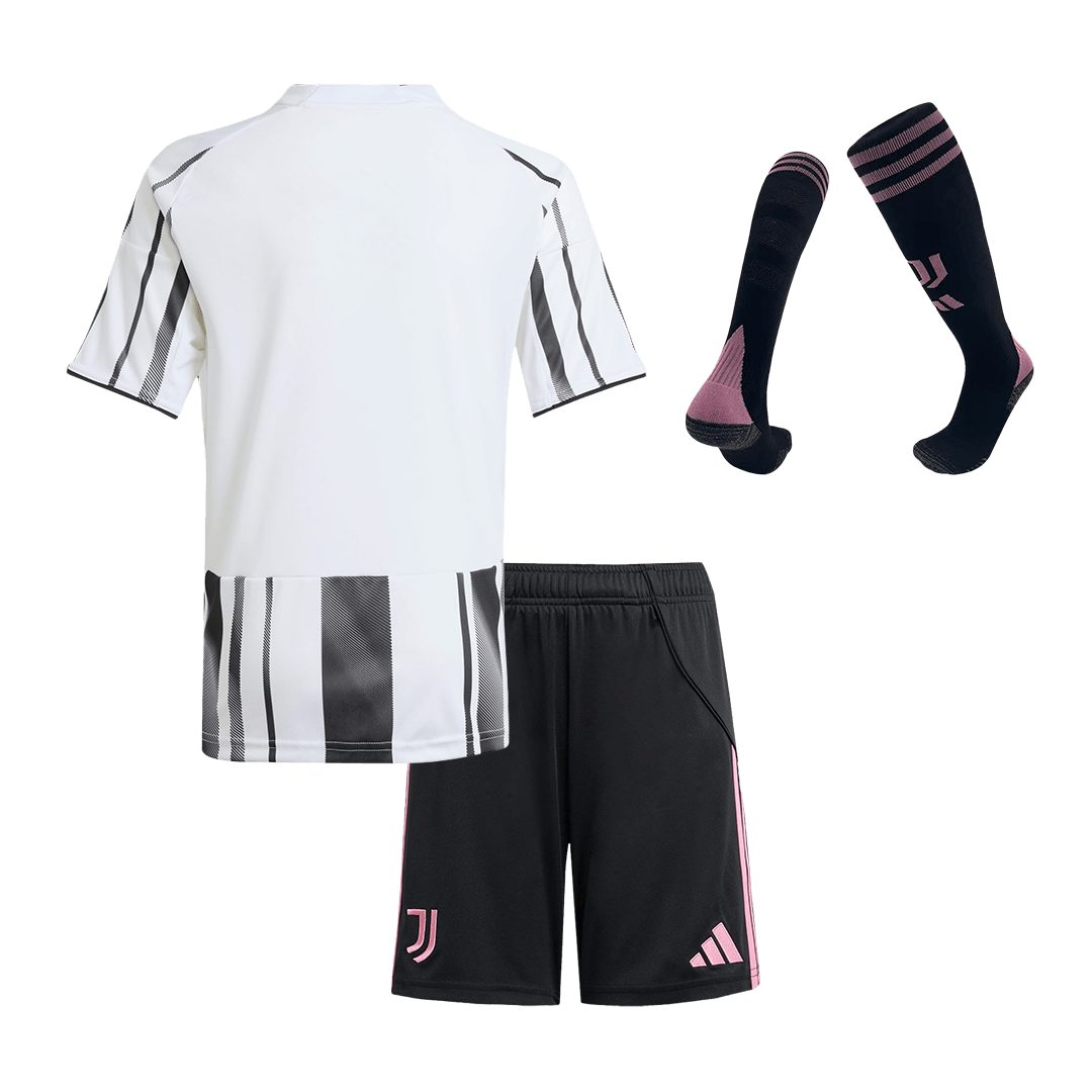 Kid's Juventus Home Soccer Jersey Kit(Jersey+Shorts+Socks) 2025/26 - Image 2