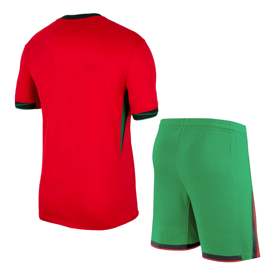 Portugal Home Soccer Jersey Kit(Jersey+Shorts) Euro 2024 - Image 2