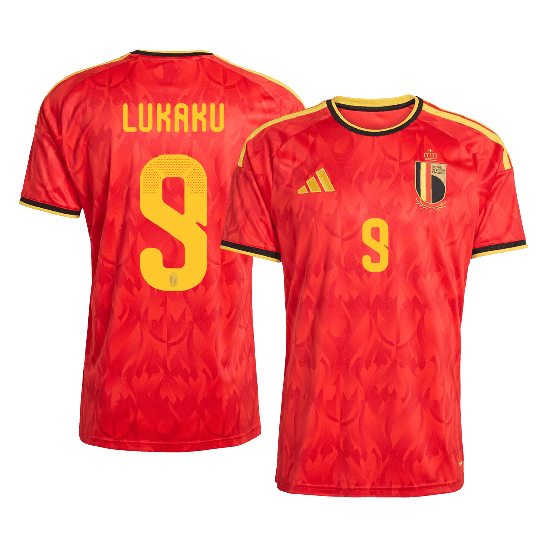 LUKAKU #9 Belgium Home Soccer Jersey 2026