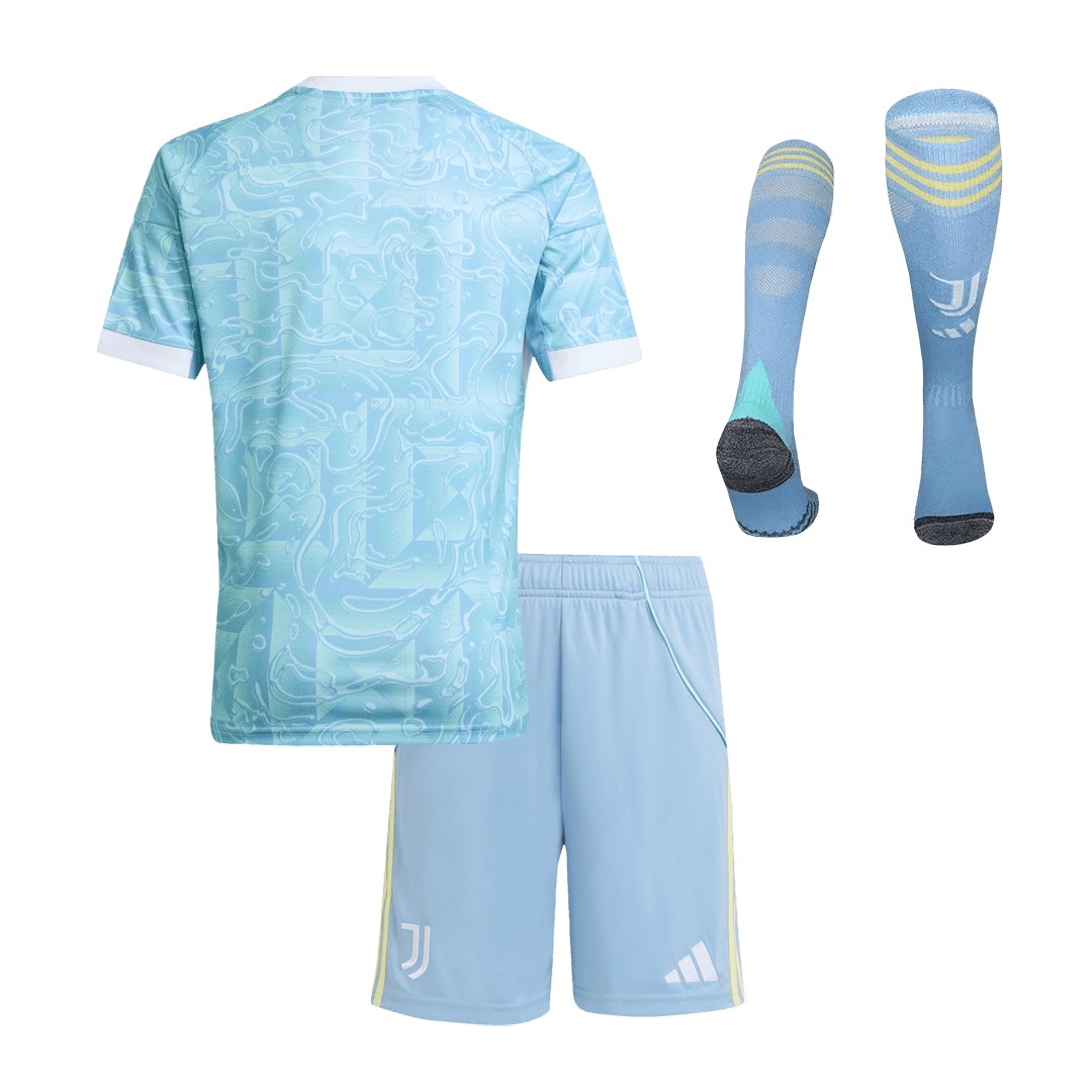 Kid's Juventus Away Soccer Jersey Kit(Jersey+Shorts+Socks) 2025/26 - Image 2