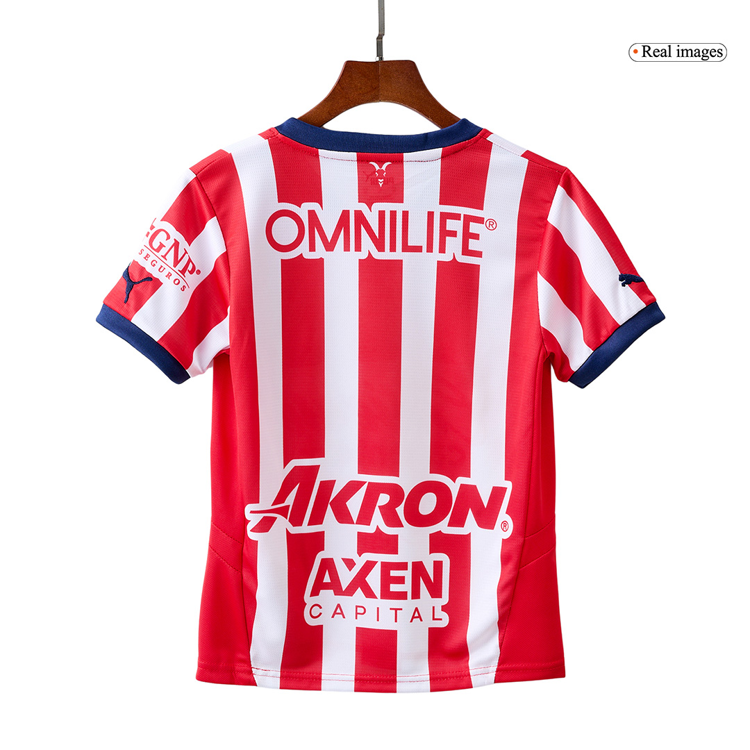 Kid's Chivas Home Soccer Jersey Kit(Jersey+Shorts) 2024/25 - Image 3