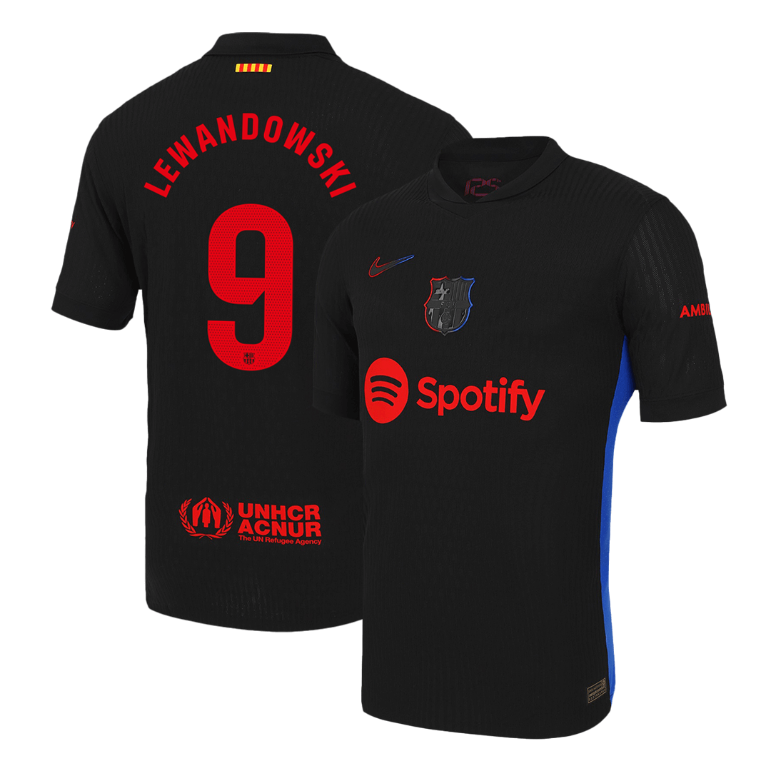 LEWANDOWSKI #9 Barcelona Away Soccer Jersey 2024/25 Player Version
