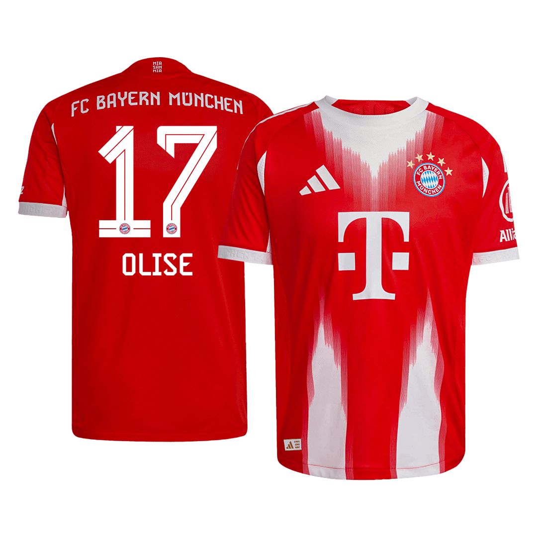 OLISE #17 Bayern Munich Home Soccer Jersey 2025/26 Player Version