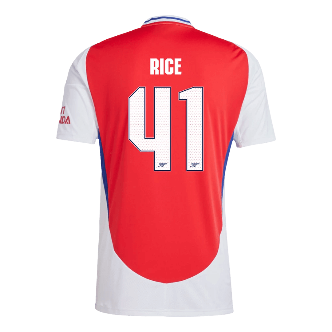 RICE #41 Arsenal Home Soccer Jersey 2024/25 -UCL - Image 3