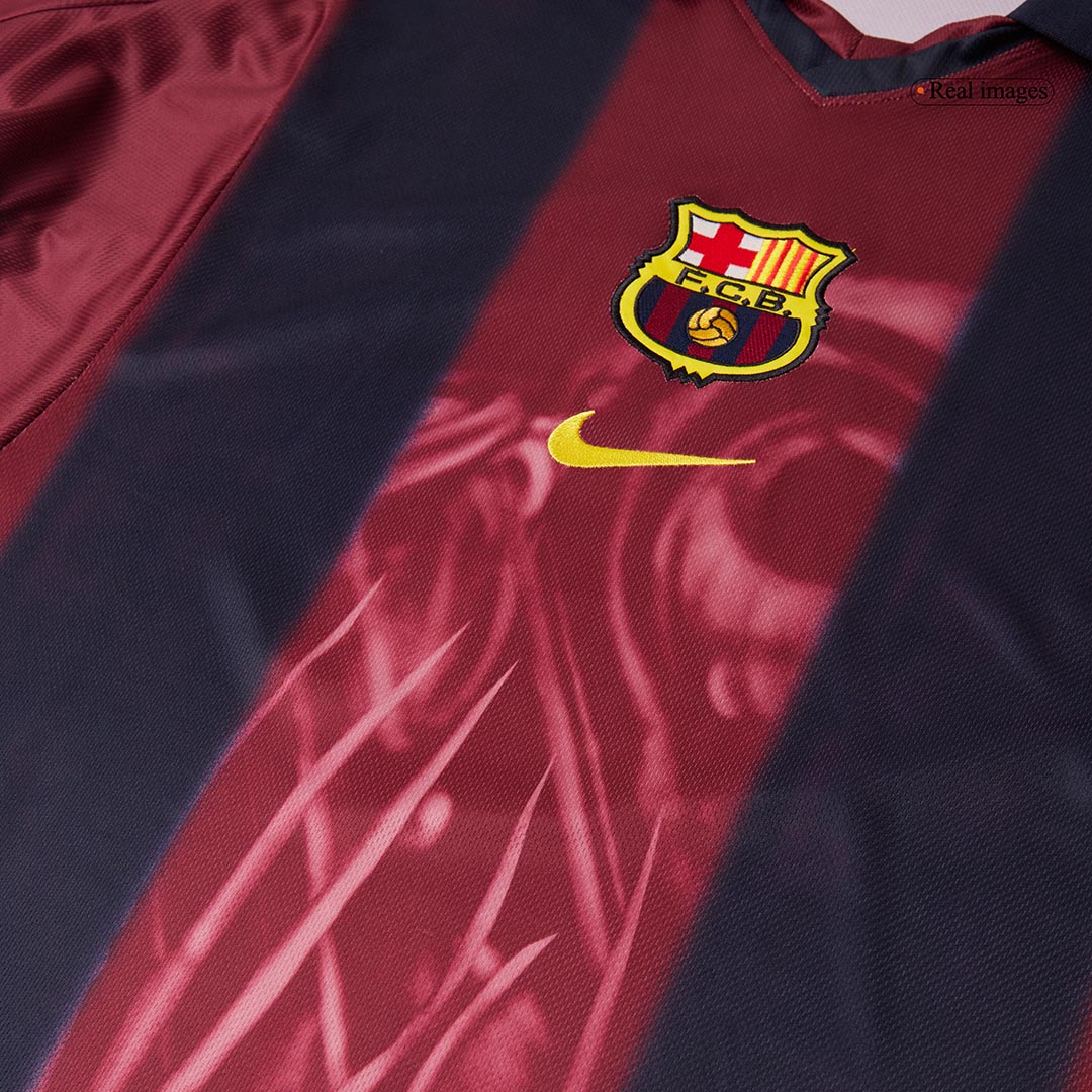 Retro 2000/01 Barcelona Home Soccer Jersey - Image 8