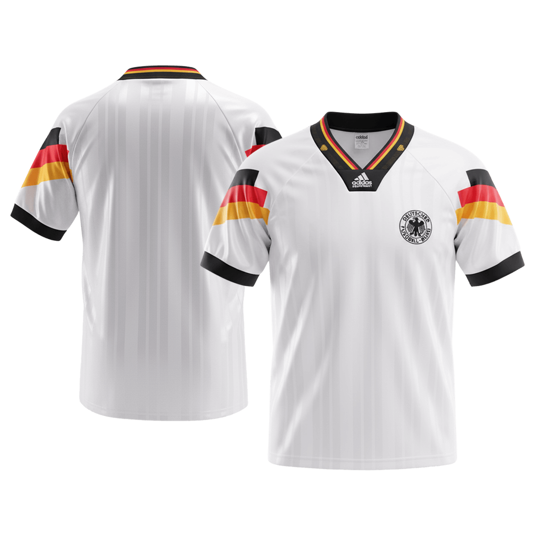Retro 1992 Germany Home Soccer Jersey - Image 3