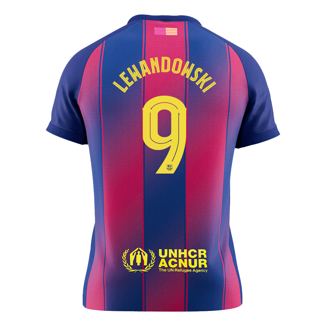 LEWANDOWSKI #9 Barcelona Home Soccer Jersey 2025/26 - UCL - Image 2