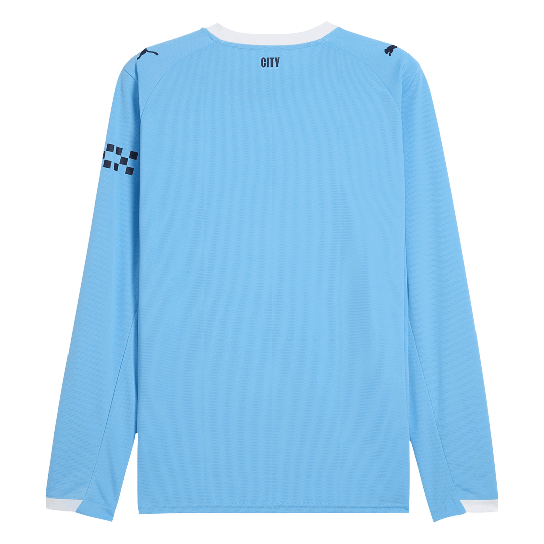 Manchester City Home Long Sleeve Soccer Jersey 2025/26 - Image 2