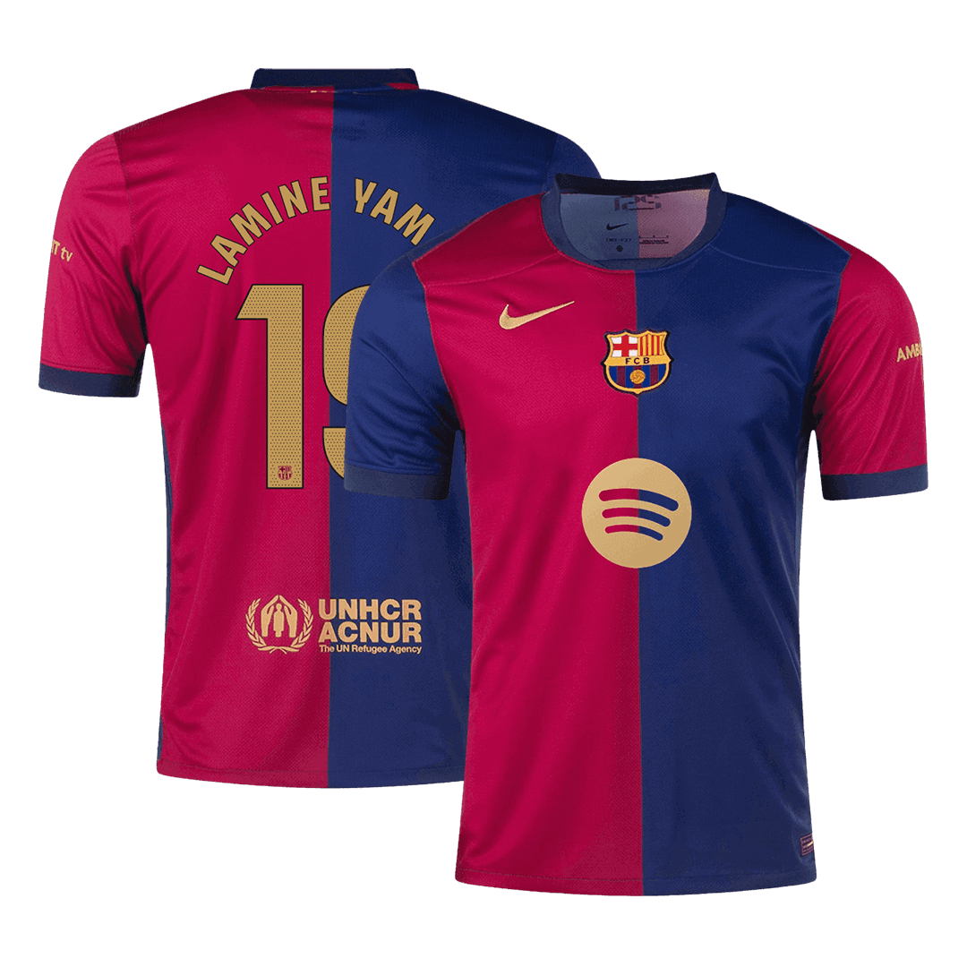 LAMINE YAMAL #19 Barcelona Home Soccer Jersey 2024/25