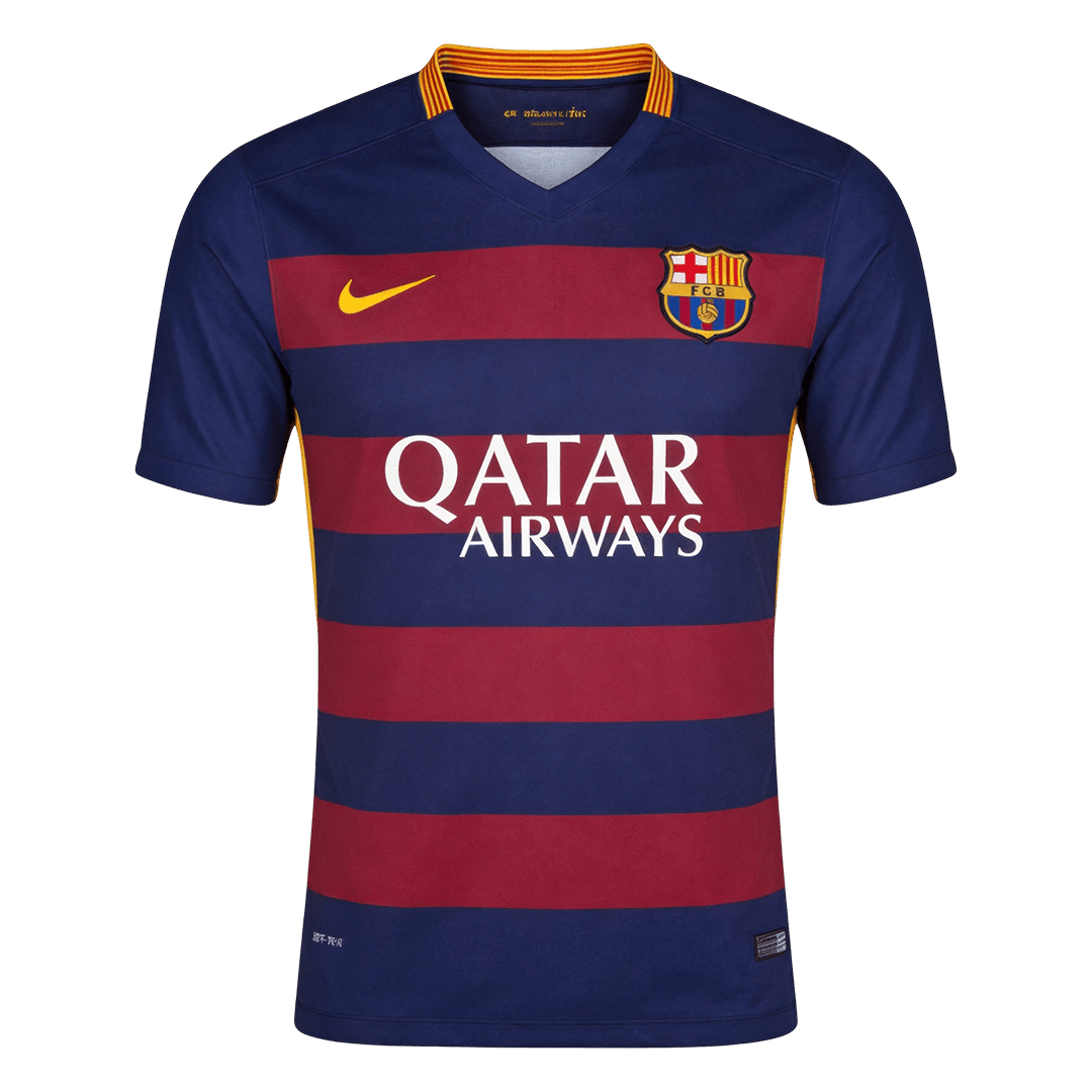 Retro 2015/16 Barcelona Home Soccer Jersey