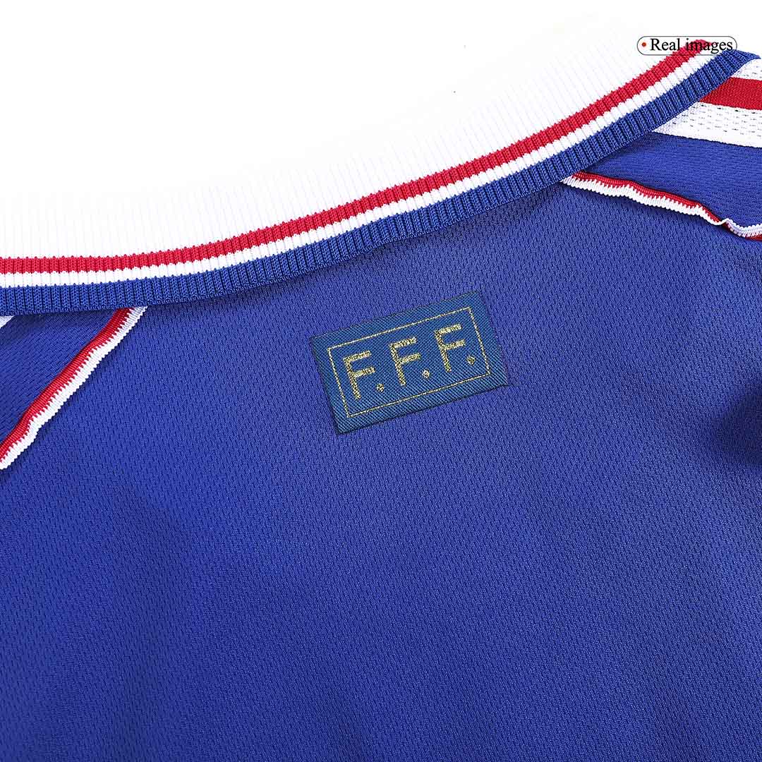 Retro HENRY #12 1998 France Home Soccer Jersey - Image 7