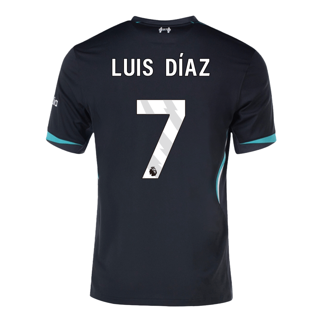 LUIS DÍAZ #7 Liverpool Away Soccer Jersey 2024/25 - Image 3